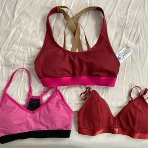 Nike Adidas Sports bra, Gilly Hicks bralette Size Small